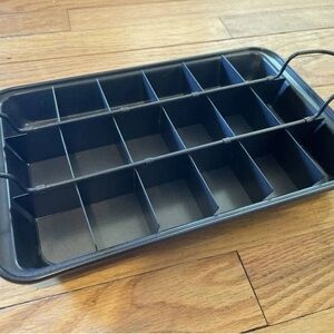 7.9" x 12.2" Small Brownie Pans with Dividers 18 Holes Cake bread...